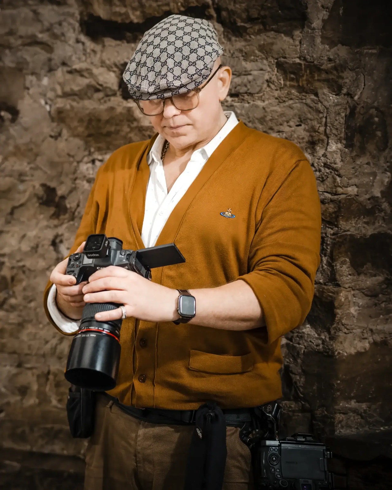 Ben Cumming with camera